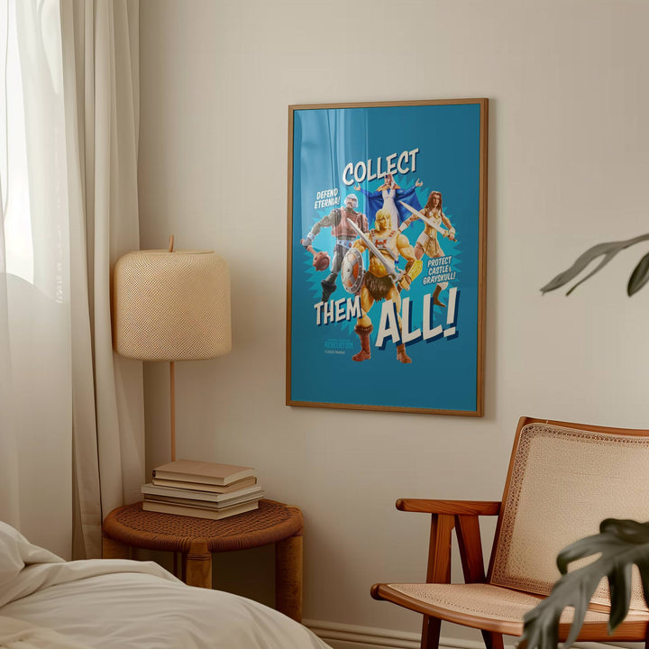 Collect Them All Retro Toy Box Masters of the Universe Print wall - art - picture - poster