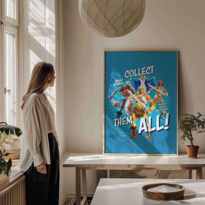 Collect Them All Retro Toy Box Masters of the Universe Print wall - art - picture - poster