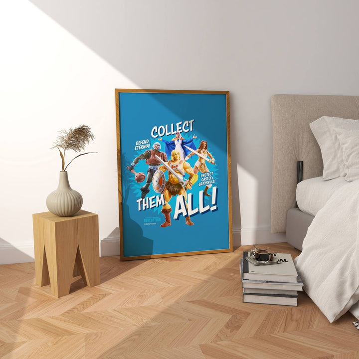 Collect Them All Retro Toy Box Masters of the Universe Print wall - art - picture - poster