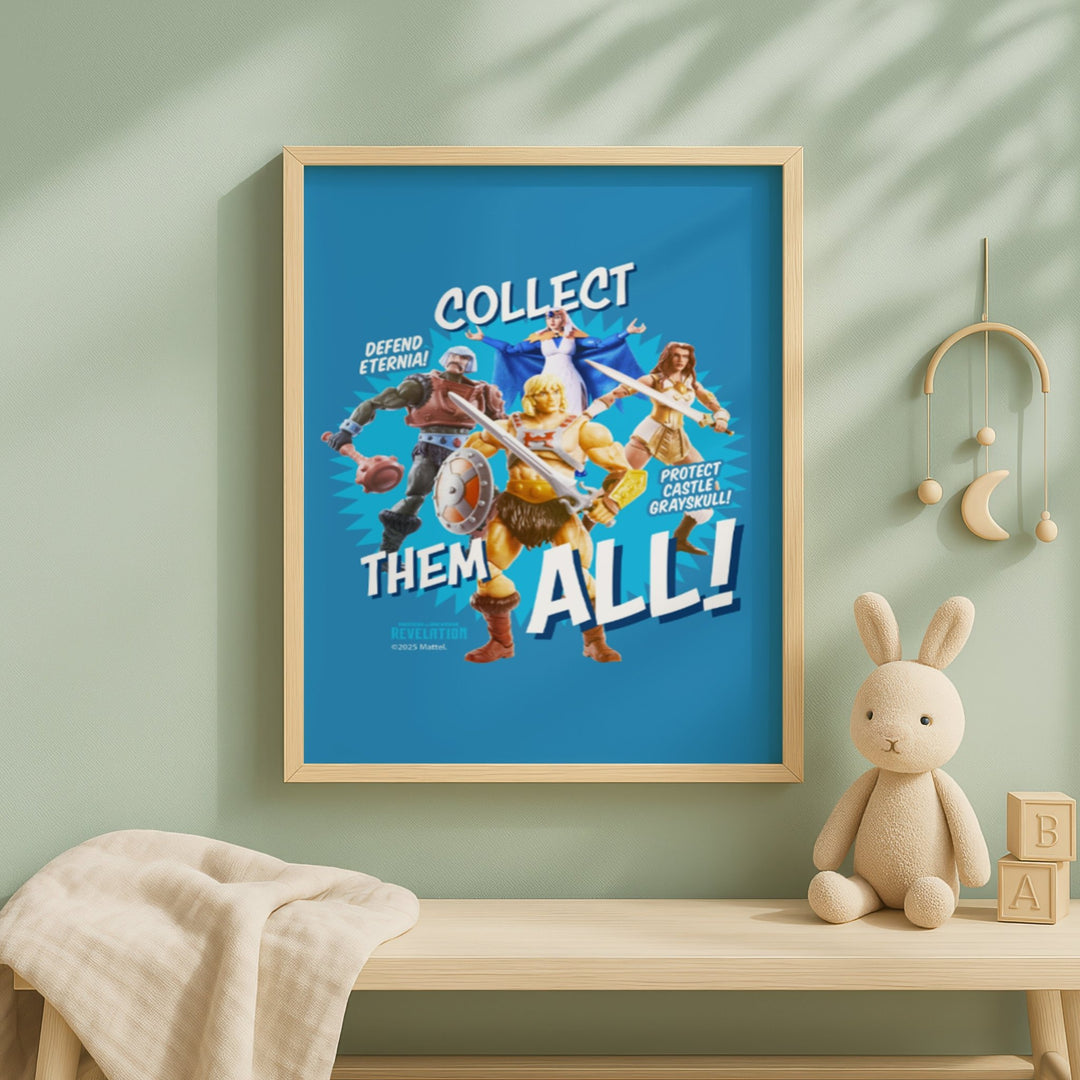 Collect Them All Retro Toy Box Masters of the Universe Print wall - art - picture - poster