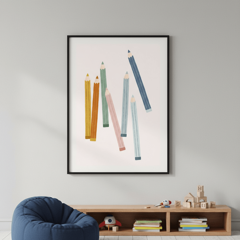 Colored Pencils by Menina Lisboa wall - art - picture - poster