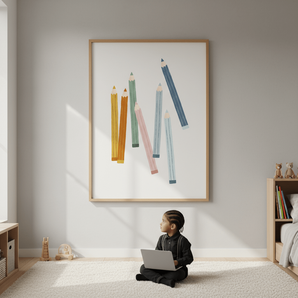 Colored Pencils by Menina Lisboa wall - art - picture - poster