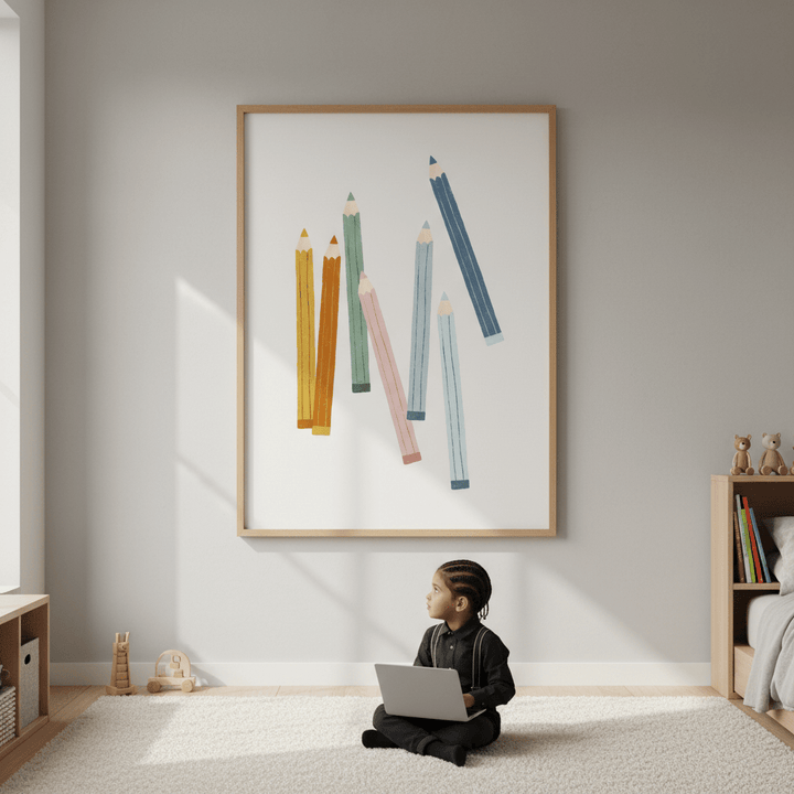 Colored Pencils by Menina Lisboa wall - art - picture - poster