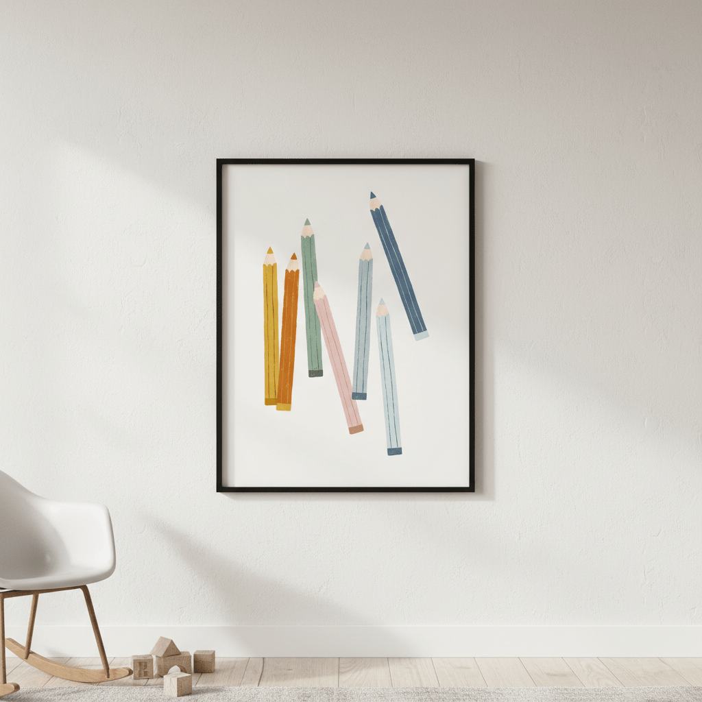 Colored Pencils by Menina Lisboa wall - art - picture - poster