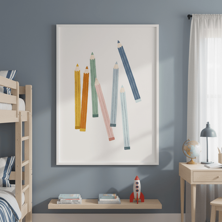 Colored Pencils by Menina Lisboa wall - art - picture - poster