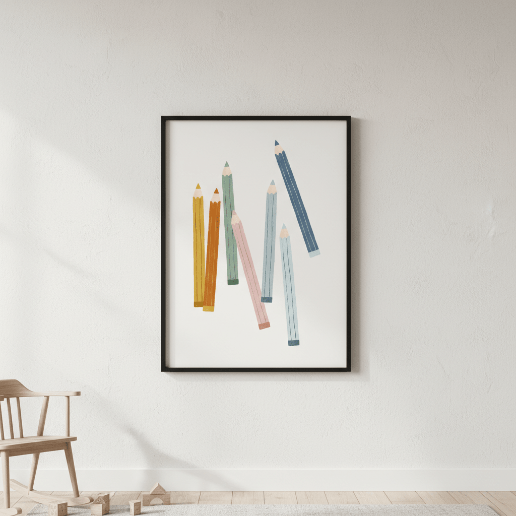Colored Pencils by Menina Lisboa wall - art - picture - poster