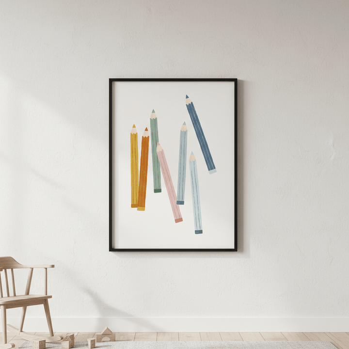 Colored Pencils by Menina Lisboa wall - art - picture - poster