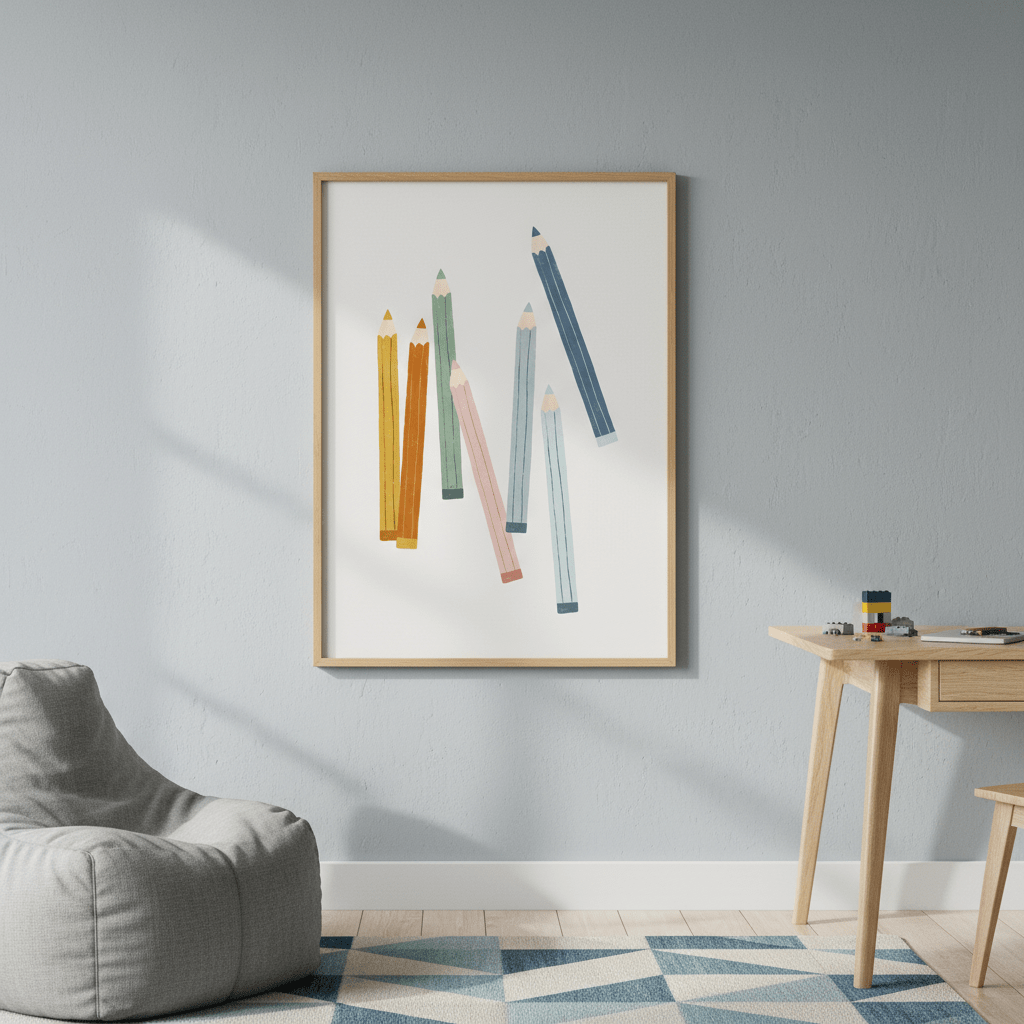 Colored Pencils by Menina Lisboa wall - art - picture - poster