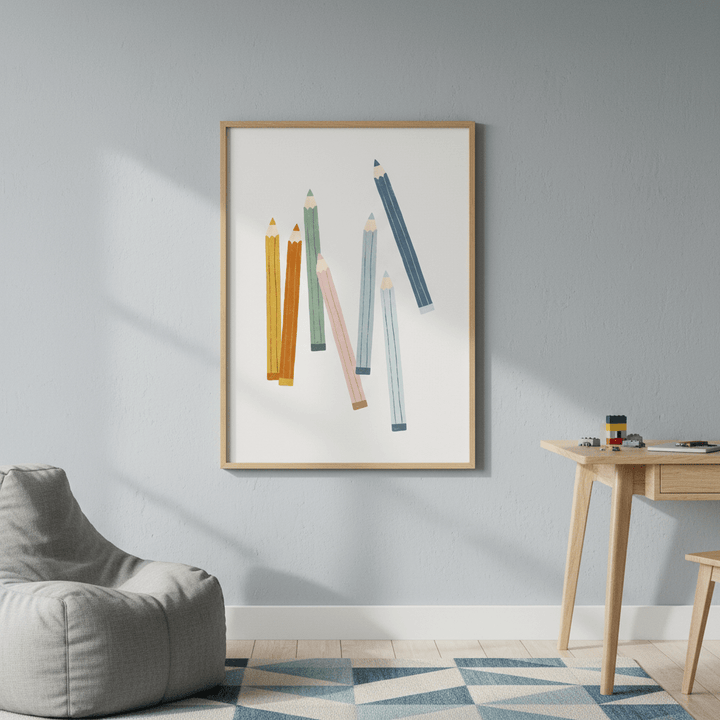 Colored Pencils by Menina Lisboa wall - art - picture - poster