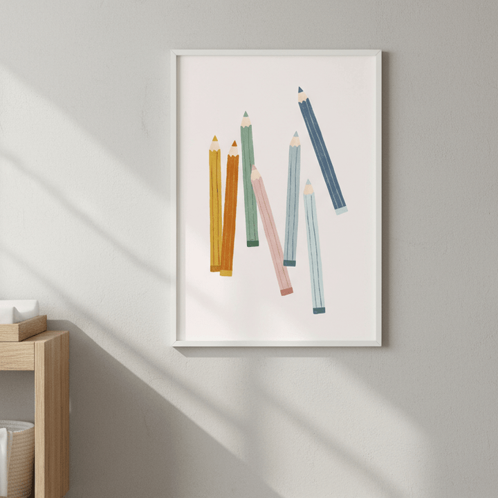 Colored Pencils by Menina Lisboa wall - art - picture - poster