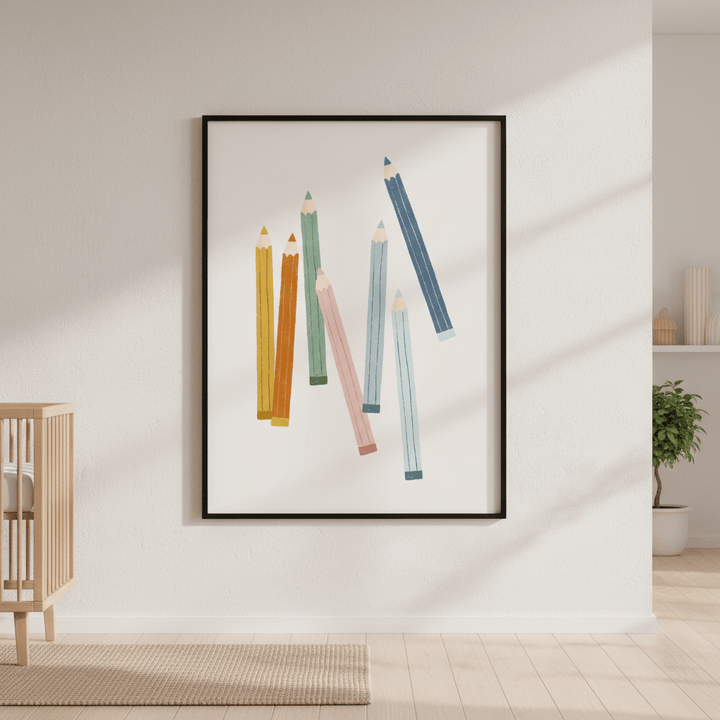 Colored Pencils by Menina Lisboa wall - art - picture - poster