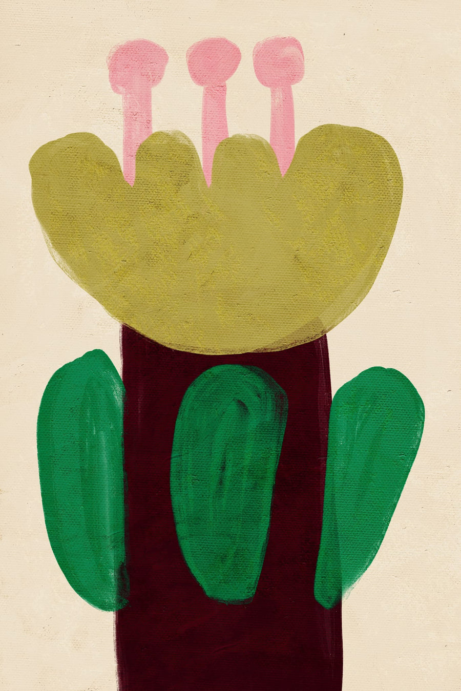 Colorful Abstract Plant By Treechild | Art & Canvas Print