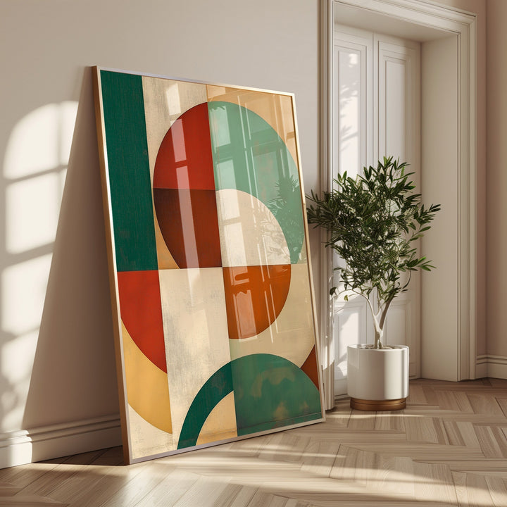Colour Circle Abstract Puzzle Wall Print - Style My Wall