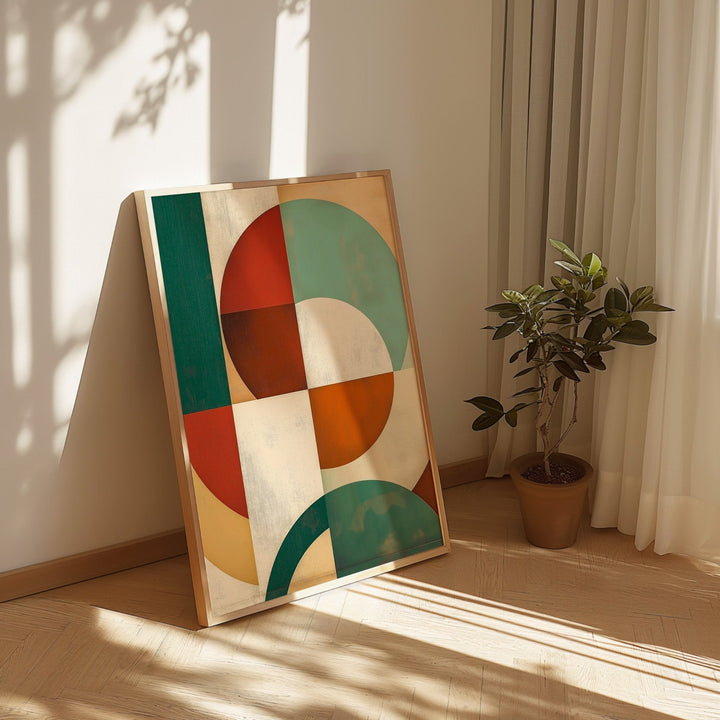 Colour Circle Abstract Puzzle Wall Print - Style My Wall