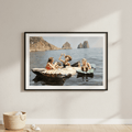 Colour Spaghetti On The Lake Vintage Wall Art Photography | Art & Canvas Print