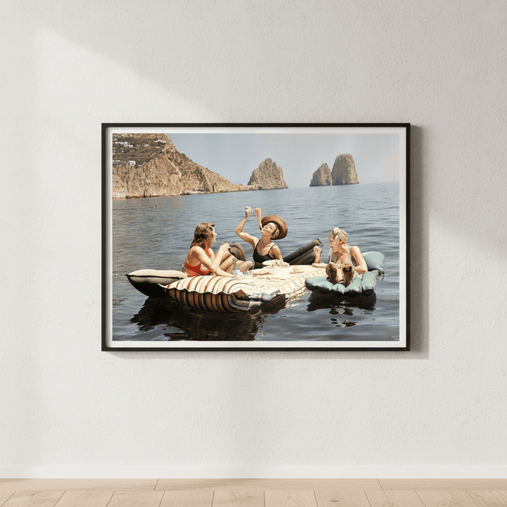 Colour Spaghetti On The Lake Vintage Wall Art Photography wall - art - picture - poster