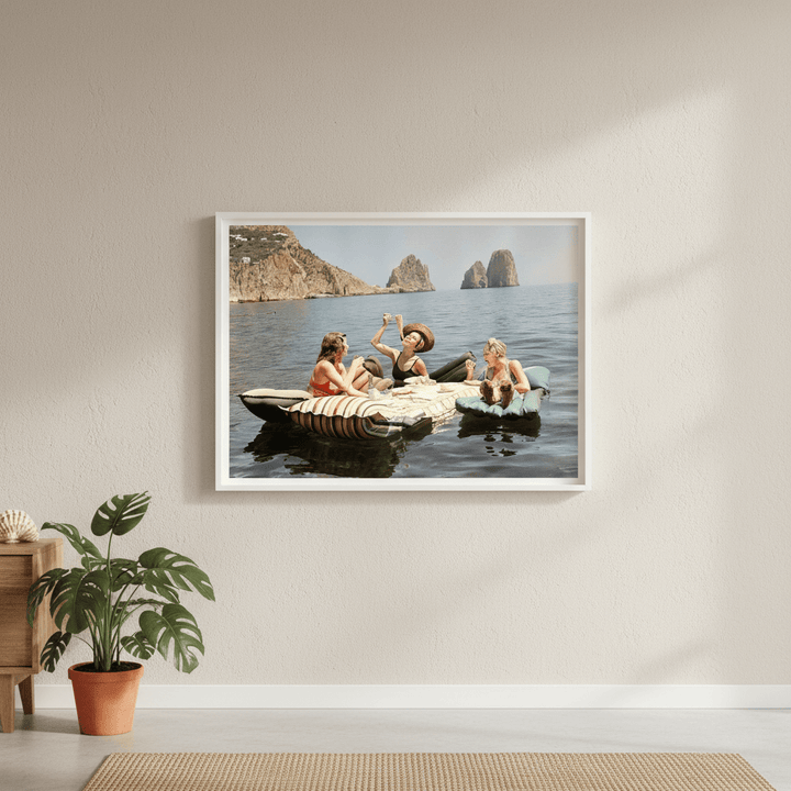 Colour Spaghetti On The Lake Vintage Wall Art Photography wall - art - picture - poster