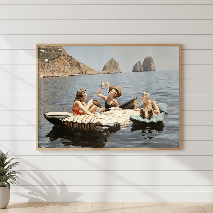 Colour Spaghetti On The Lake Vintage Wall Art Photography wall - art - picture - poster