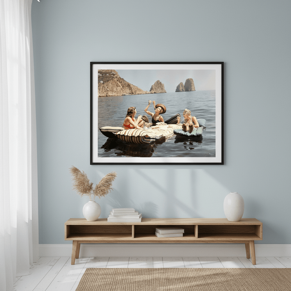 Colour Spaghetti On The Lake Vintage Wall Art Photography wall - art - picture - poster