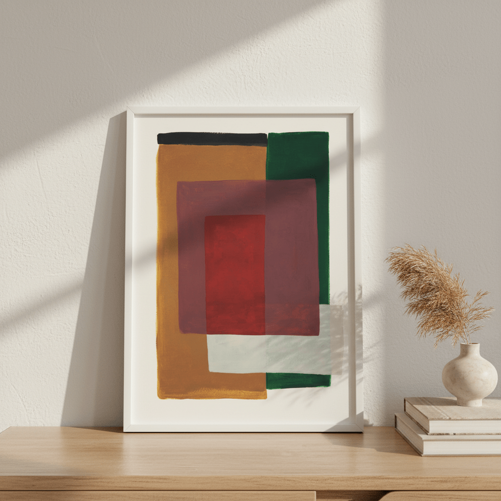 Colourblock by Berit Mongensen Lopez wall - art - picture - poster