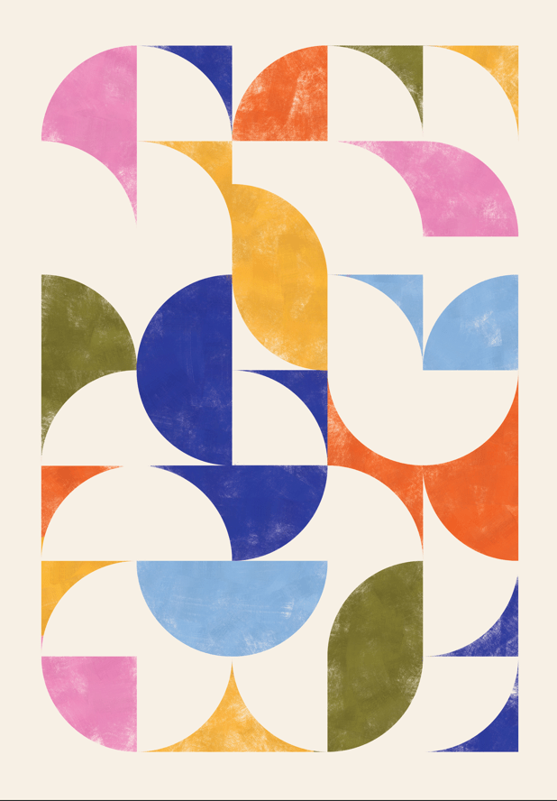 Coloured Random Geometry by Maison Bootsy,frame