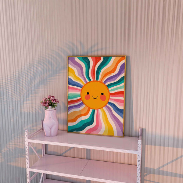 Coloured Sun Kids | Art & Canvas Print