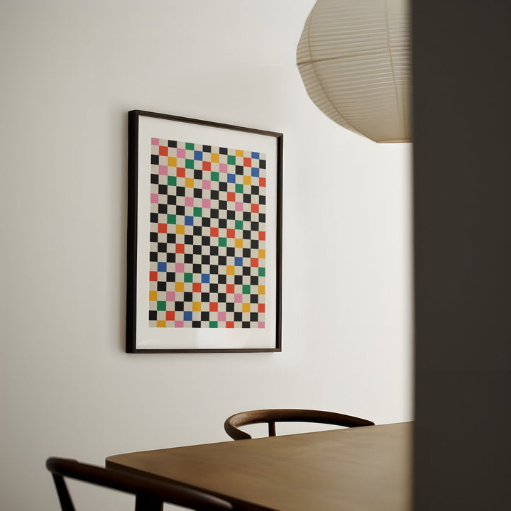 Coloured Tiles Matrix Print - Style My Wall