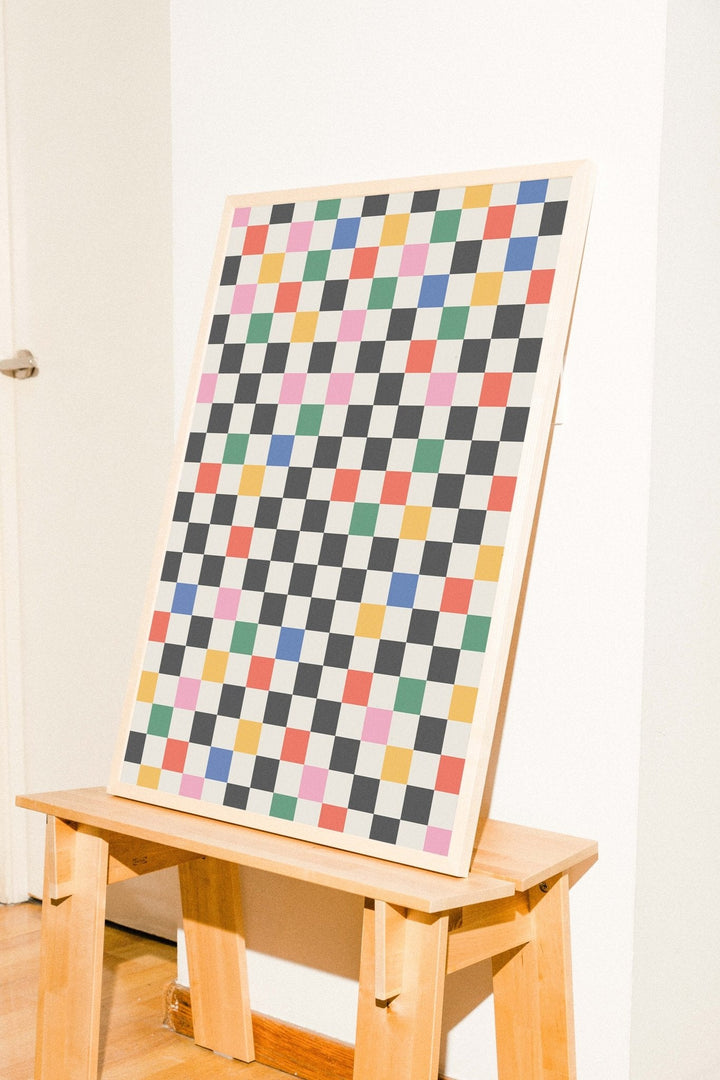 Coloured Tiles Matrix Print - Style My Wall