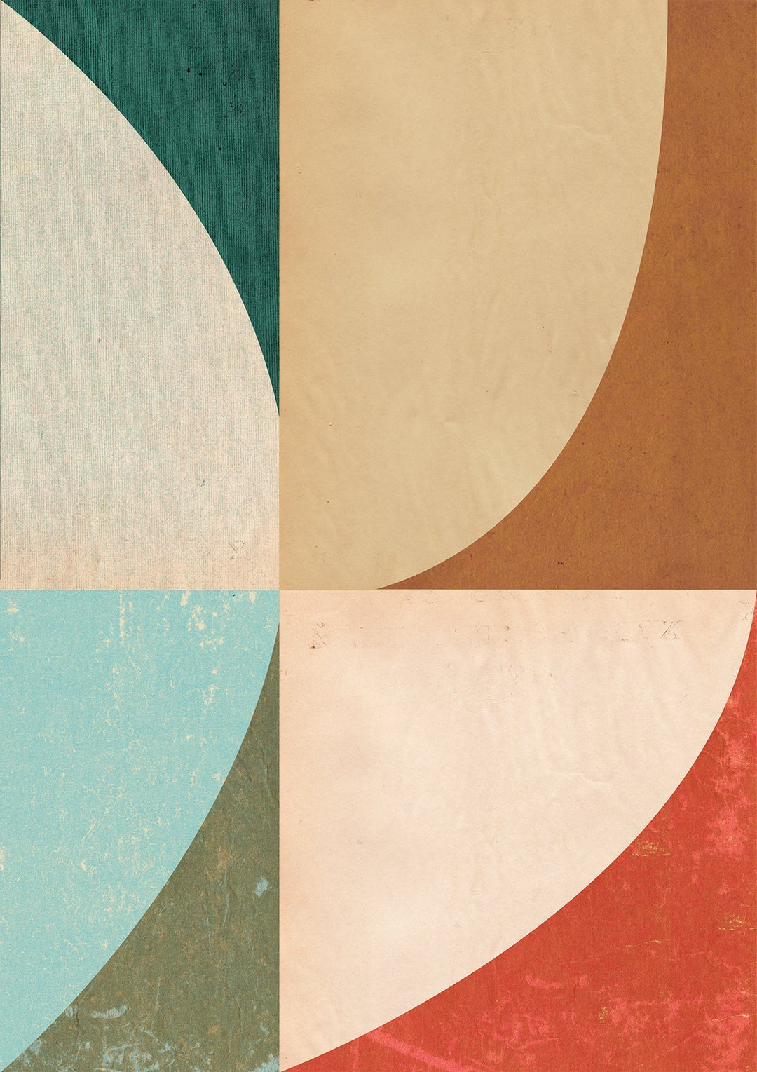 Colourful Abstract Square Prints by Maison Bootsy - Style My Wall,frame