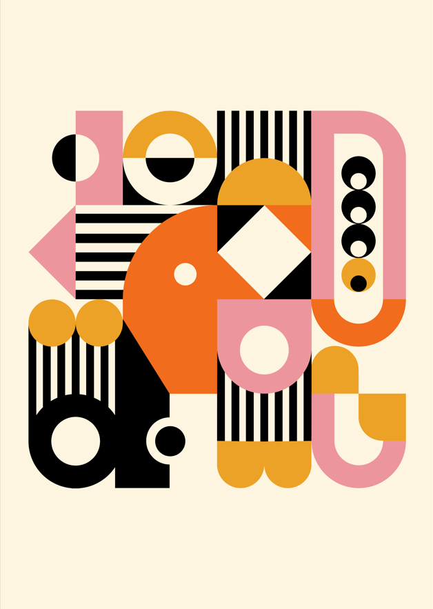 Colourful Bauhaus by Maison Bootsy,frame