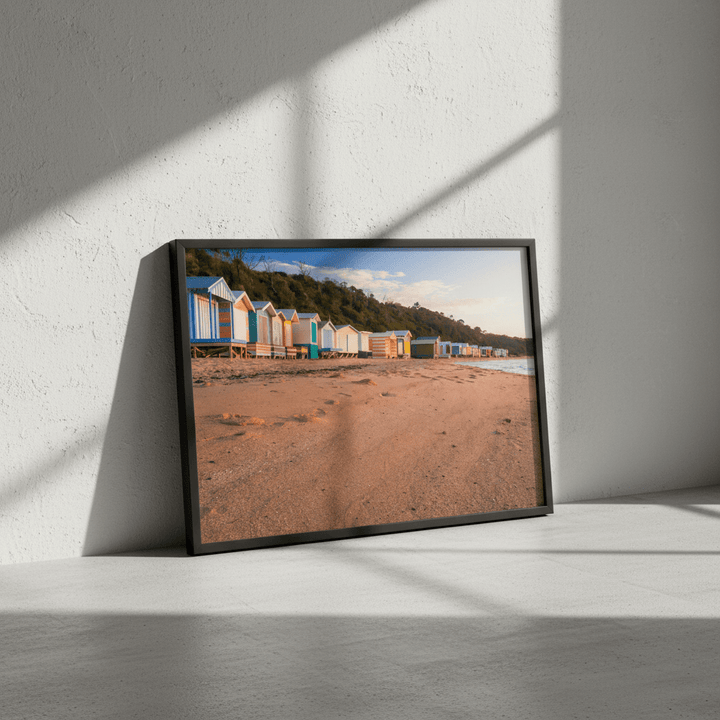 Colourful Beach Boxes by Steven Scott wall - art - picture - poster