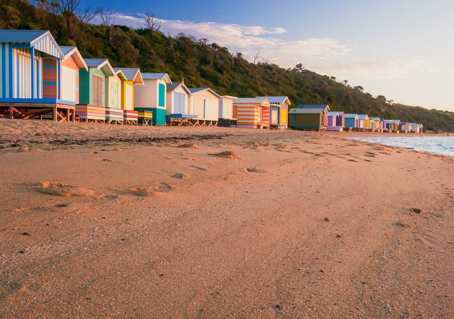 Colourful Beach Boxes by Steven Scott
