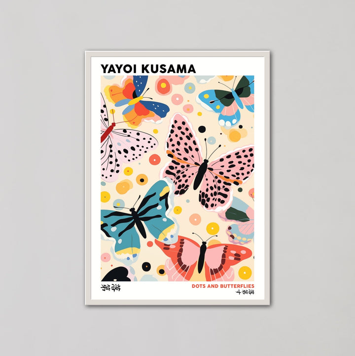 Colourful Butterflies Wall Art by Yayoi Kusama - Style My Wall