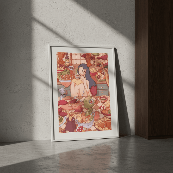Come Over I Made Too Much Food by Lauren Ly wall - art - picture - poster