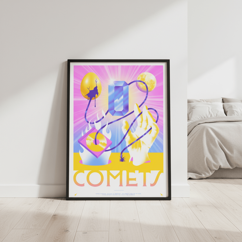 Comets by Itamar Makover wall - art - picture - poster