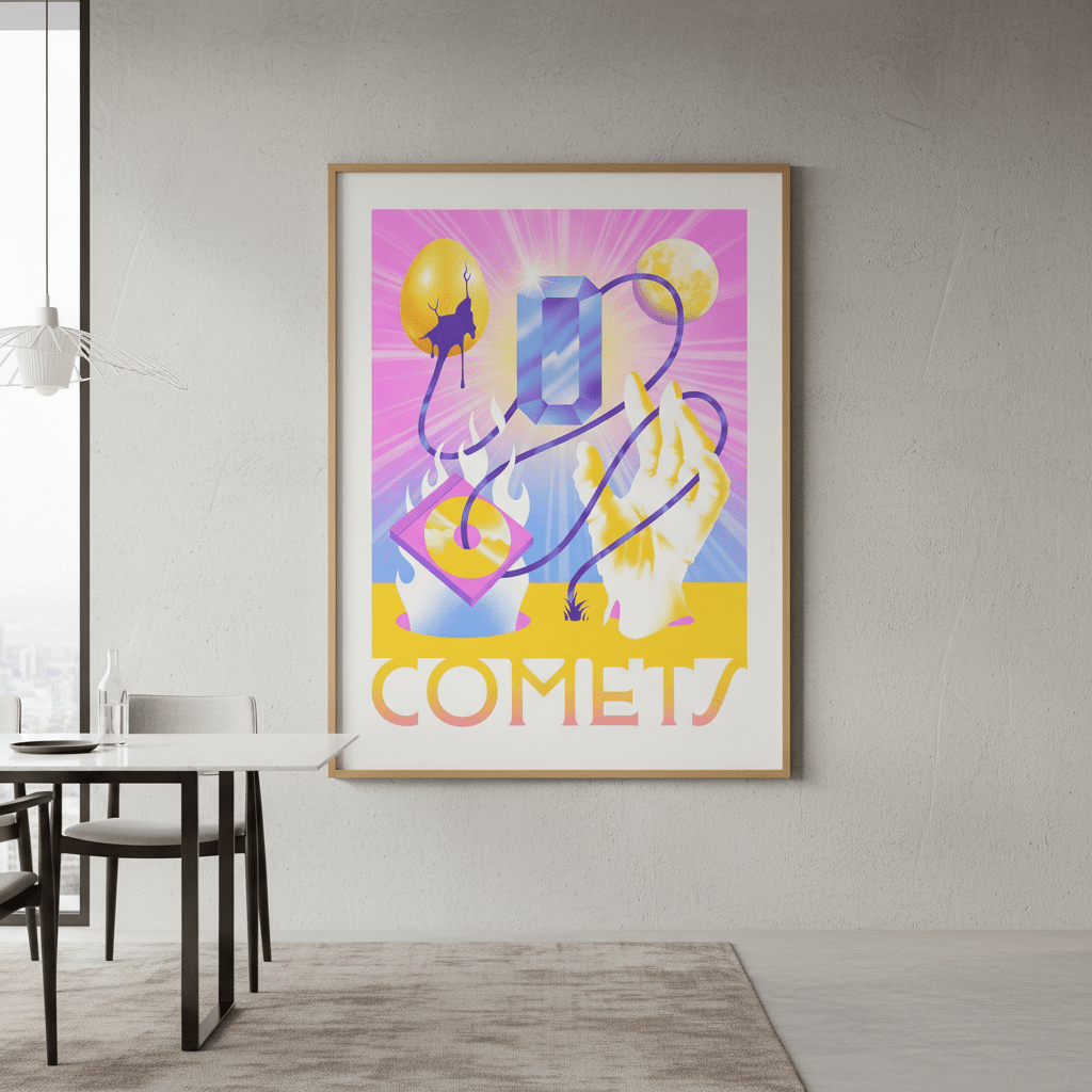 Comets by Itamar Makover wall - art - picture - poster