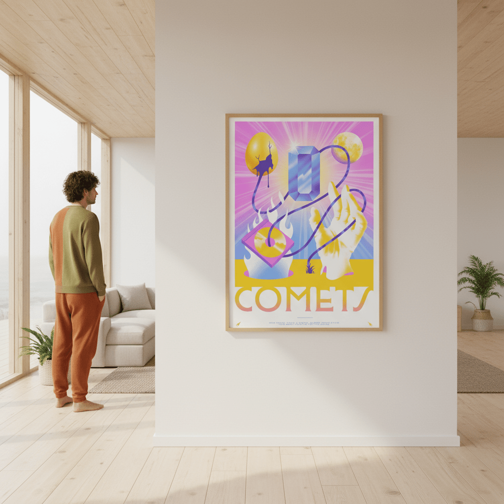 Comets by Itamar Makover wall - art - picture - poster