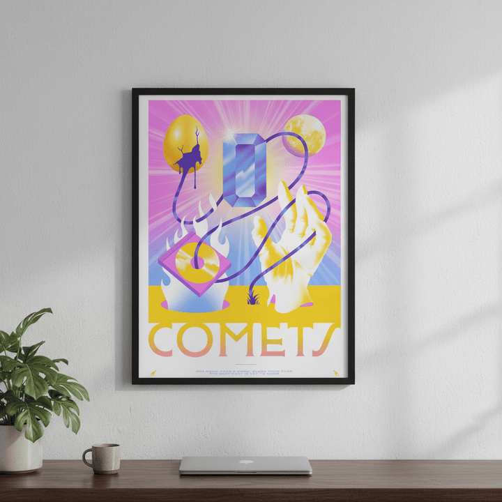 Comets by Itamar Makover wall - art - picture - poster