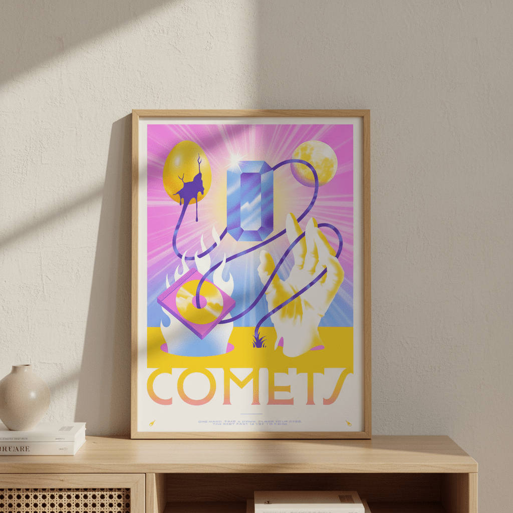 Comets by Itamar Makover wall - art - picture - poster