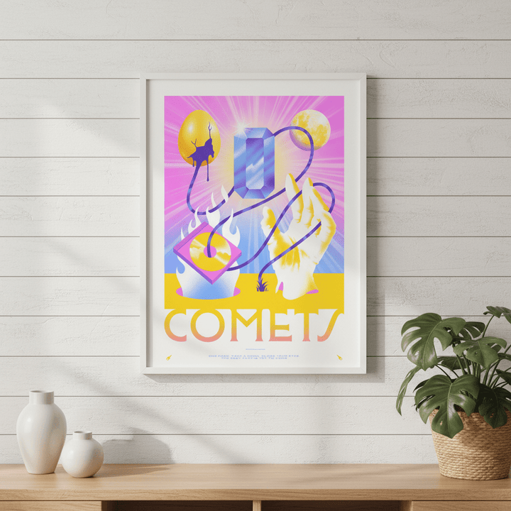 Comets by Itamar Makover wall - art - picture - poster