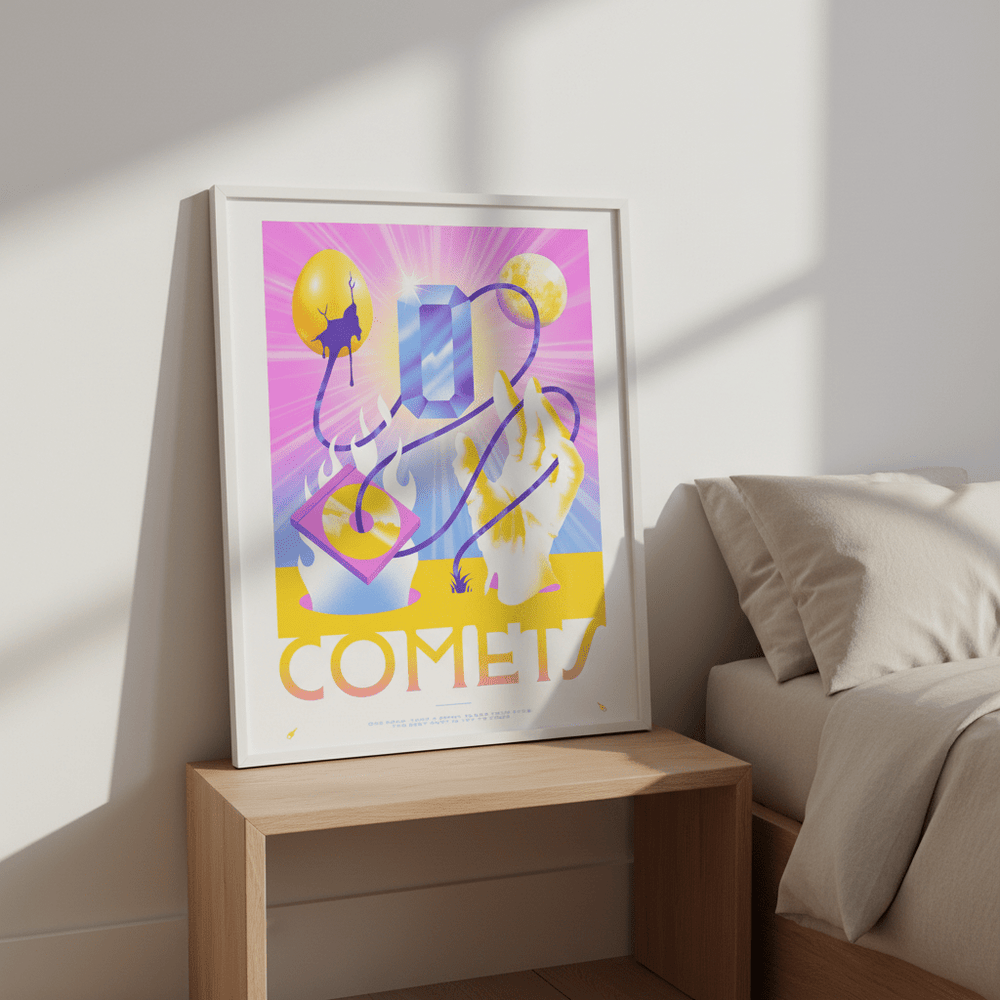Comets by Itamar Makover wall - art - picture - poster