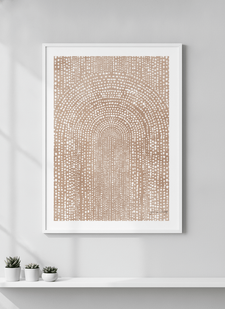 Contemporary wall art featured in a bright modern office workspace