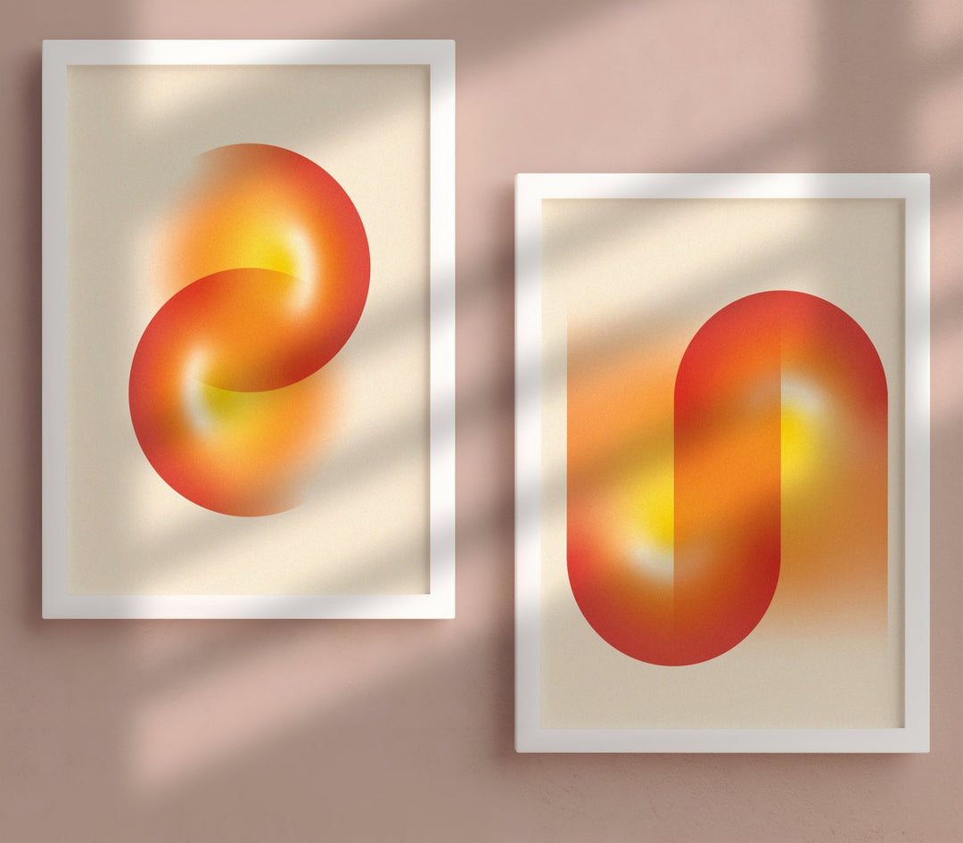 Continuum Ember Set of 2 Prints wall - art - picture - poster