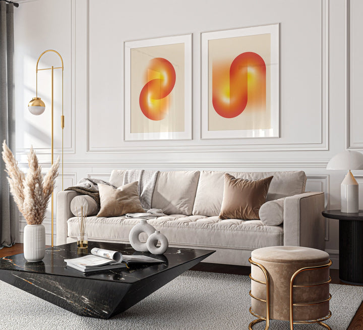 Continuum Ember Set of 2 Prints wall - art - picture - poster