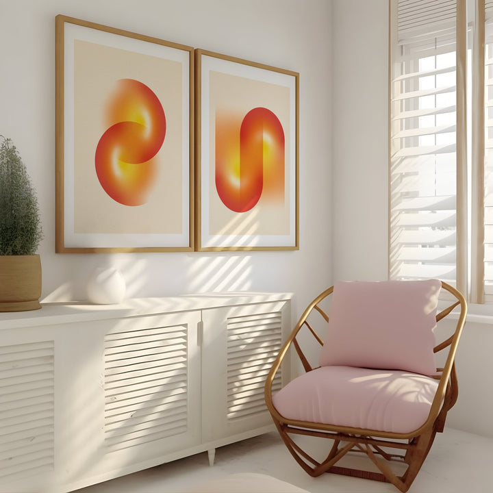 Continuum Ember Set of 2 Prints wall - art - picture - poster