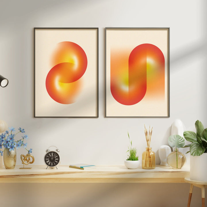 Continuum Ember Set of 2 Prints wall - art - picture - poster