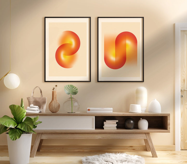 Continuum Ember Set of 2 Prints wall - art - picture - poster