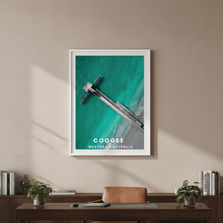 Coogee Jetty Travel Poster, Western Australia by L10 wall - art - picture - poster
