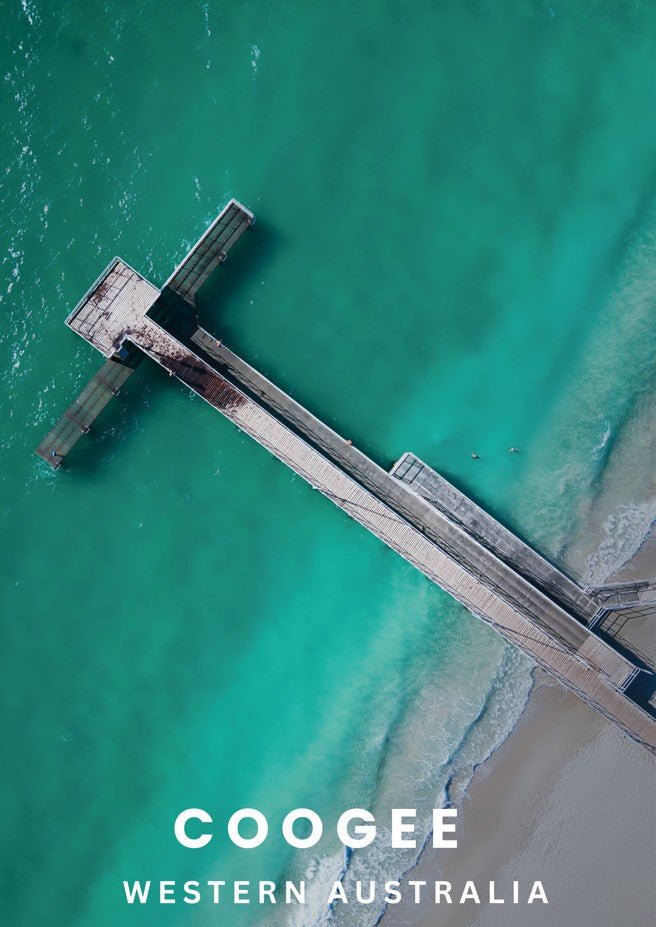 Coogee Jetty Travel Poster, Western Australia by L10