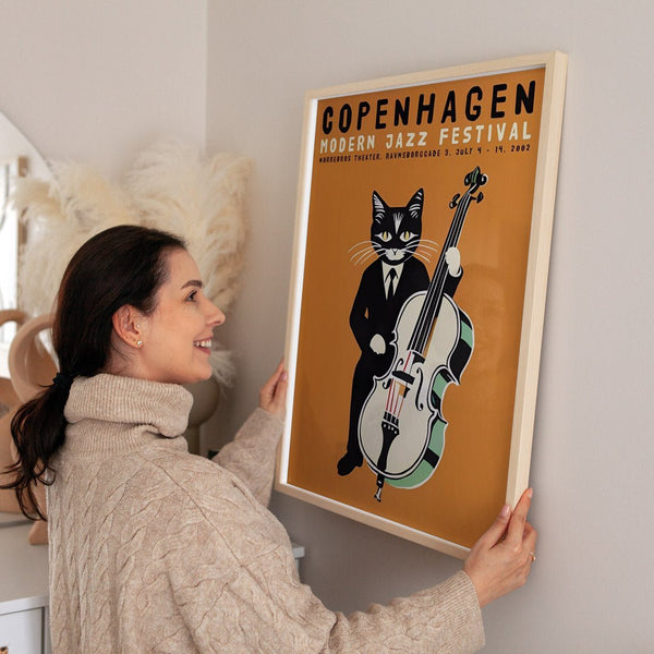 Copenhagen Jazz Can Modern Festival Wall Art